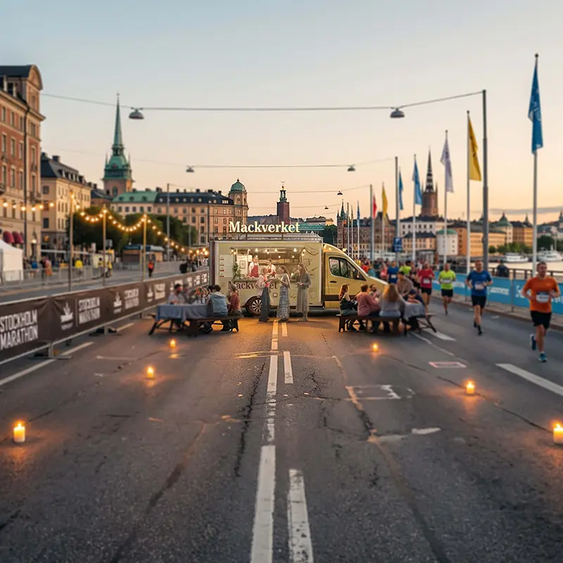 Mackverkets food truck i Stockholm